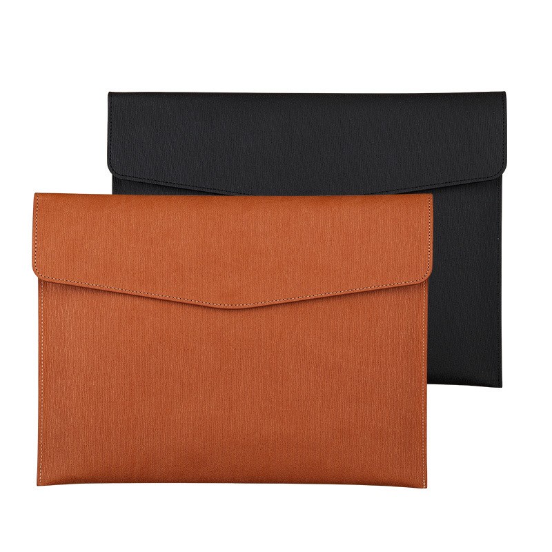 Leather Work Folder - Bolsa para documentos de couro sintético,