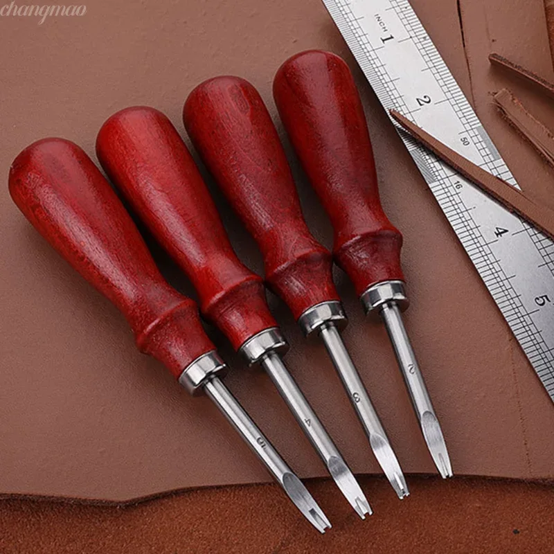 Leatherwork Edge Beveler - 1pc borda de couro chanfrador skiving