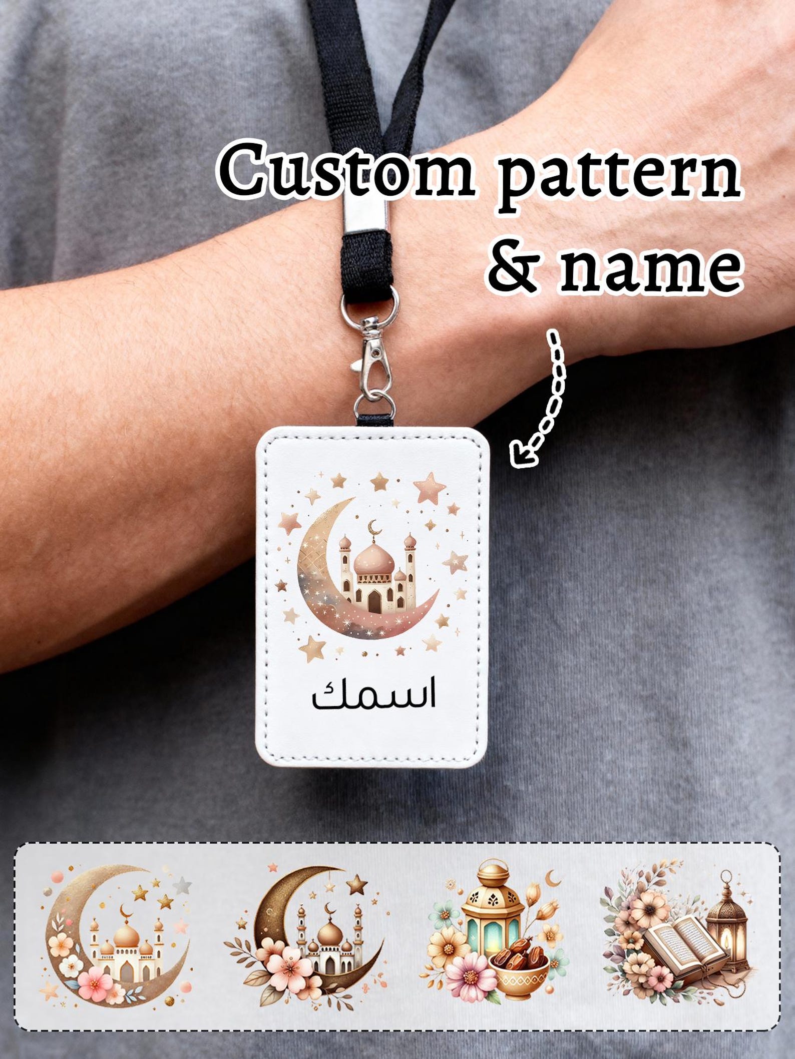 Unique Leather Work - Porta-crachá personalizado para cartão de visita