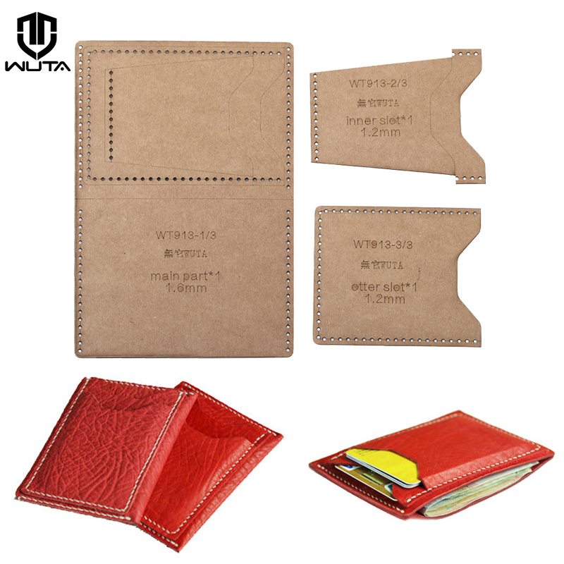 Leatherwork Tool Kit - Wuta-Caso Cartão Mini com Modelo de