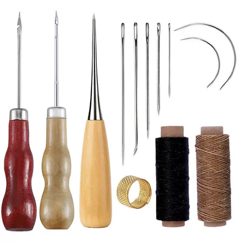 Leatherwork Tool Kit - 13 pçs conjunto de costura de