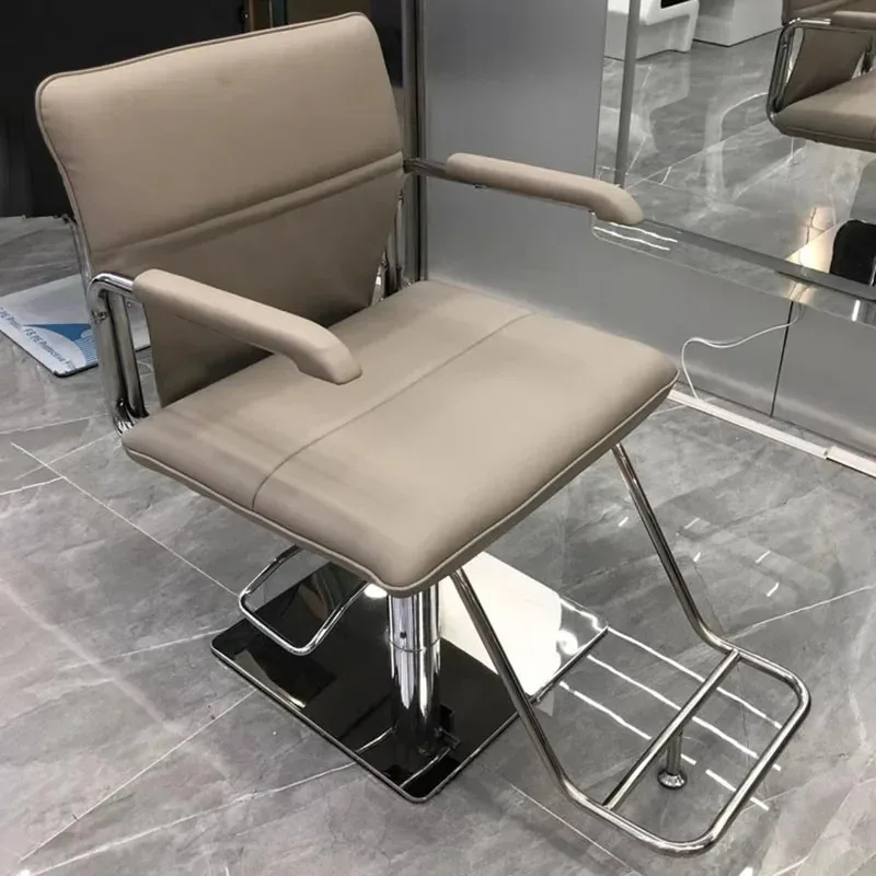 Unique Leather Work - Cadeira de Barbeiro Moderna e Simples,