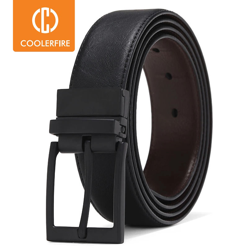 Leather Works Belt - Cinto masculino de negócios, cinto de