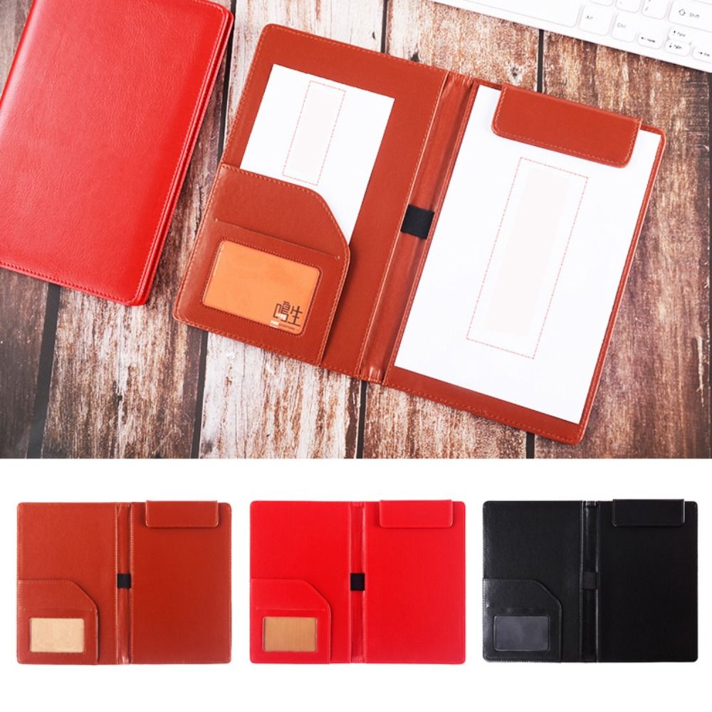 Leather Work Folder - Pasta de arquivo a5 de couro