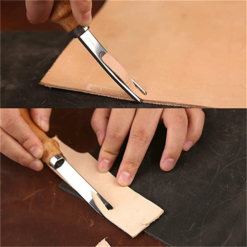Leatherwork Accessories - Prático couro artesanato borda chanfrador skiving