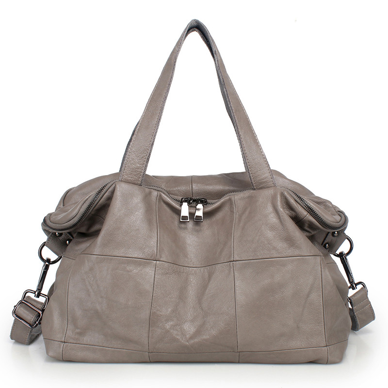 Leather Workshop - Bolsa tote de grande capacidade para