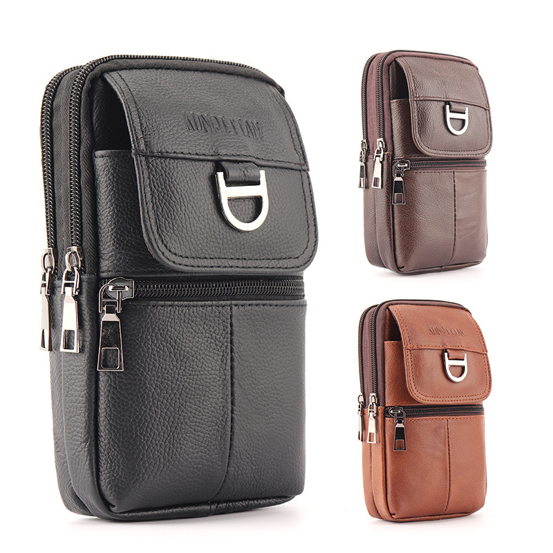 Leather Works Belt - Bolsa de Cintura Masculina de Couro