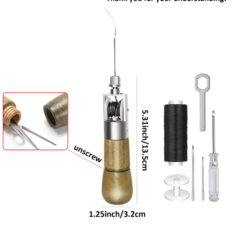 Conjunto Profissional de Agulh - Leatherwork Tool Kit avaliação e preço