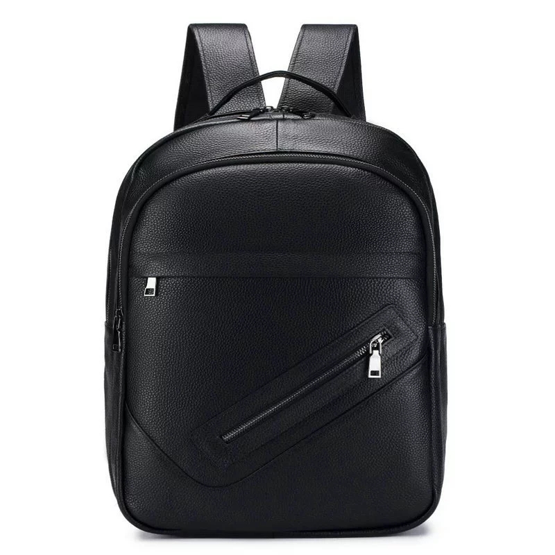 Mochila preta de couro genuíno - Leather Work Rucksack Mens avaliação e preço