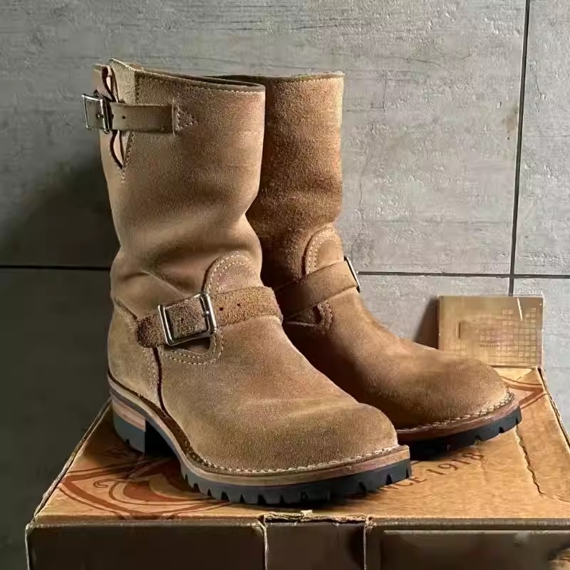 Botas de trabalho cáqui de vel - Leather Works Belt avaliação e preço
