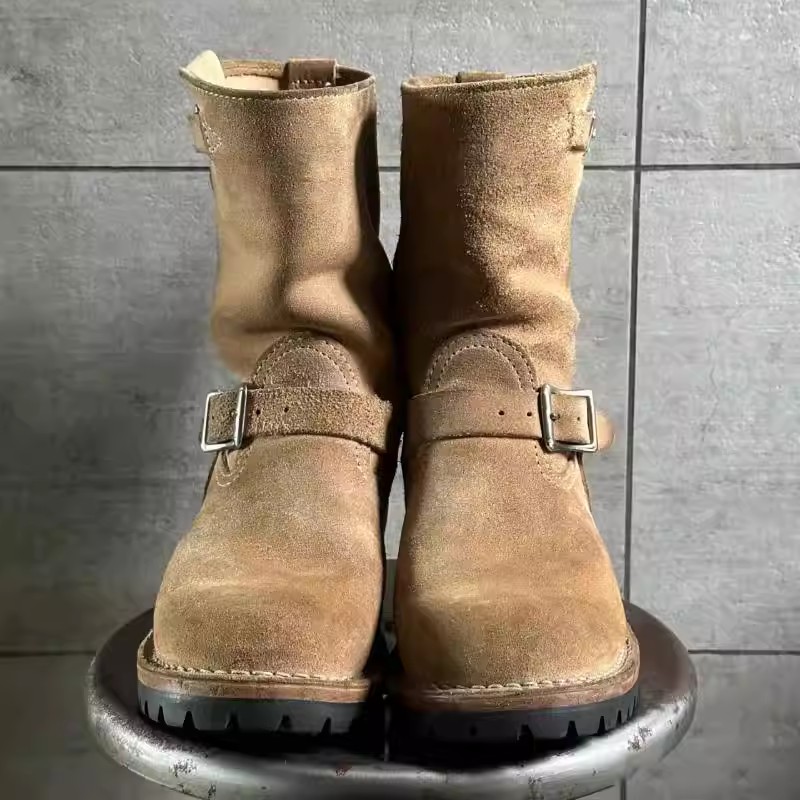 Botas de trabalho cáqui de vel - Leather Works Belt avaliação e preço