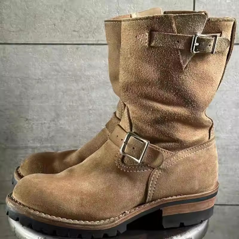 Botas de trabalho cáqui de vel - Leather Works Belt avaliação e preço