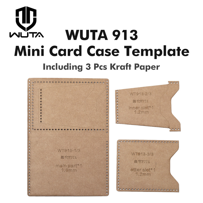 Wuta-Caso Cartão Mini com Mode - Leatherwork Tool Kit avaliação e preço