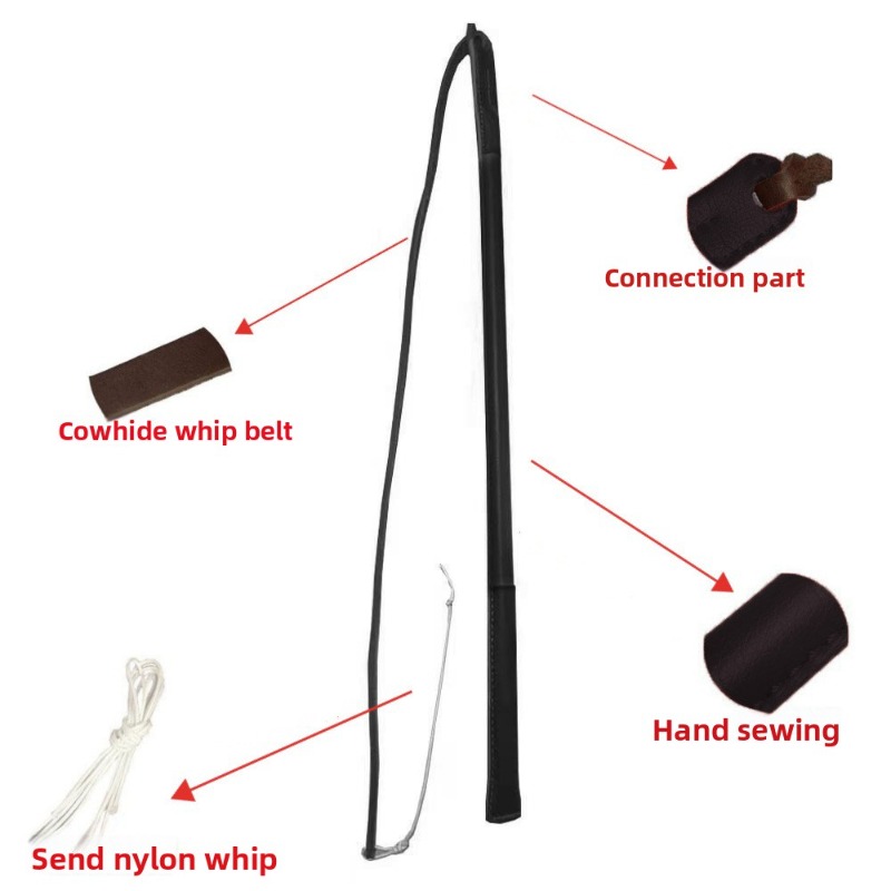 Chicote de couro para treiname - Leatherwork Training avaliação e preço