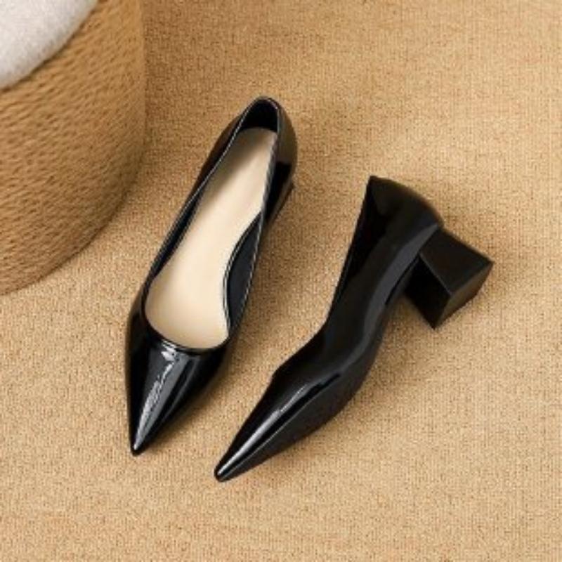 Sapatos Femininos Elegantes Fr - Leather Work Women Shoes avaliação e preço