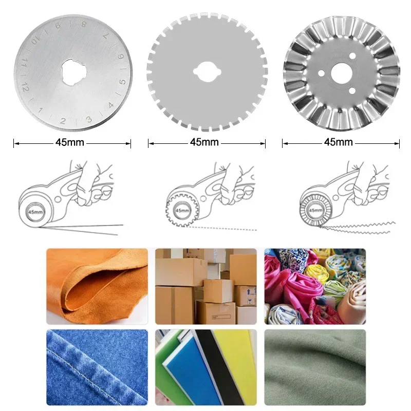 45mm rolo roda faca de corte d - Leatherwork Accessories avaliação e preço