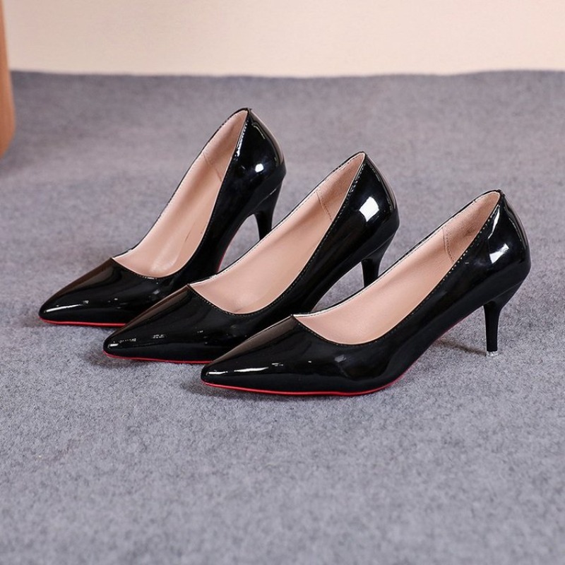 Sapatos de Salto Alto Sexy de  - Leather Work Women Shoes avaliação e preço