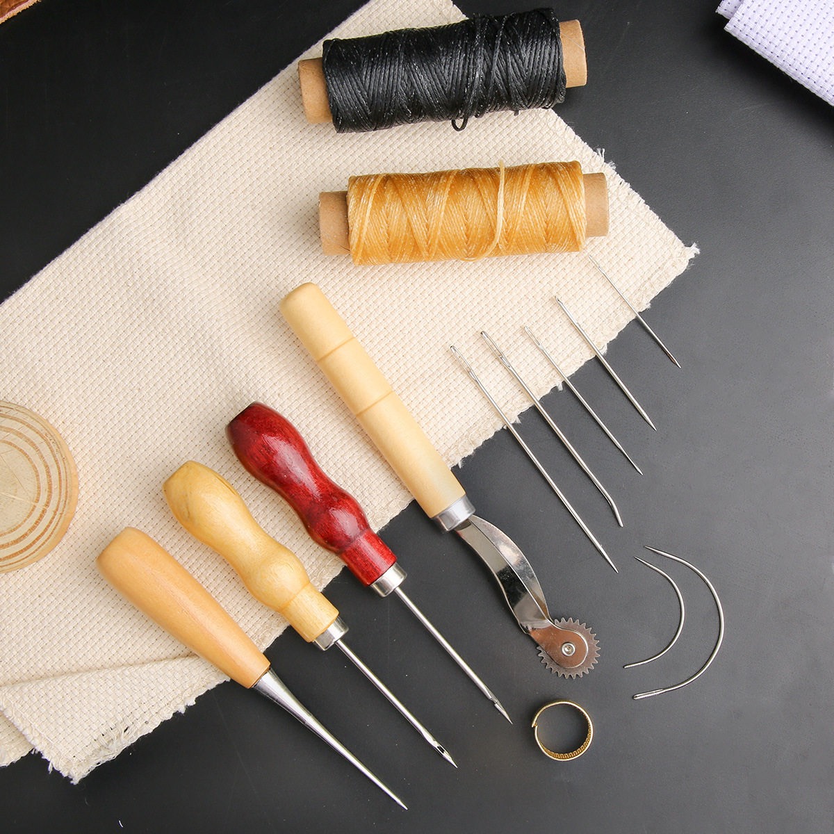 13 pçs conjunto de costura de  - Leatherwork Tool Kit avaliação e preço