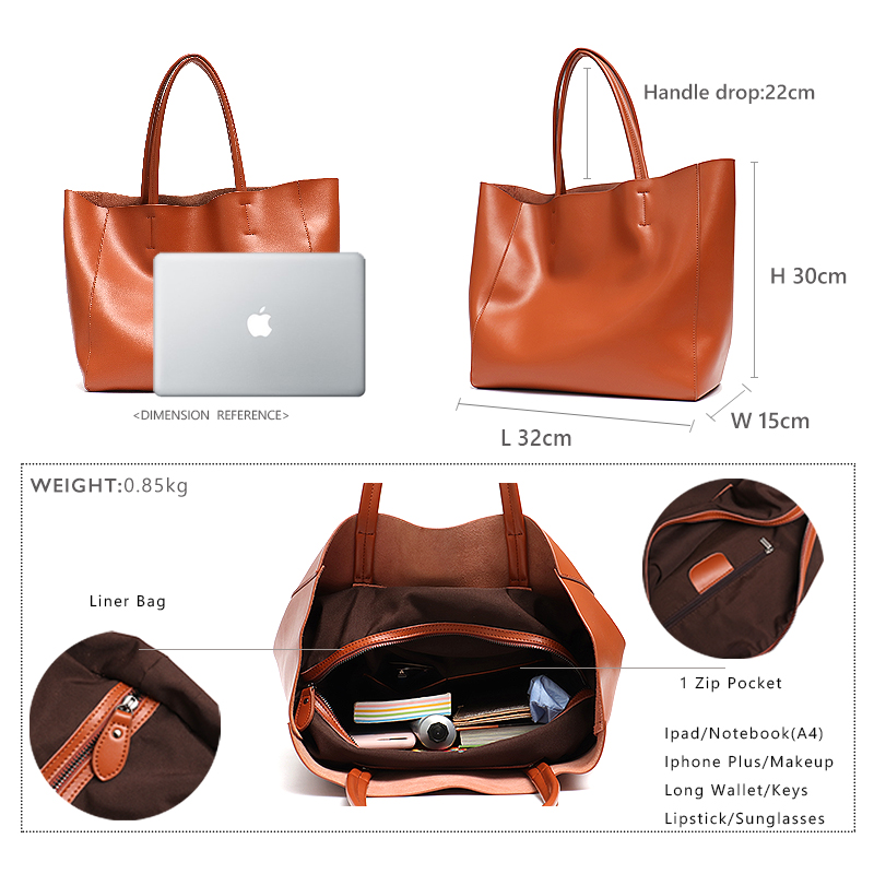 Bolsa tote grande minimalista  - Leather Workshop avaliação e preço