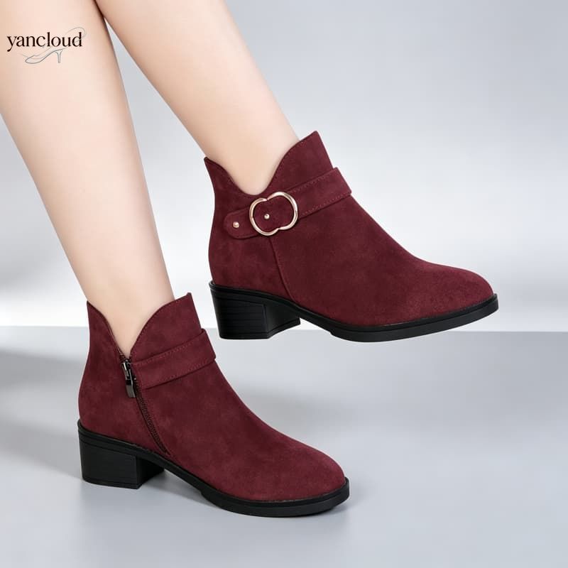 Botas de Tornozelo Confortávei - Leather Work Women Shoes avaliação e preço