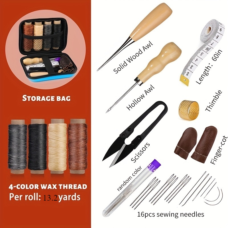 Kit de Costura de Couro, Kit d - Leatherwork Tool Kit avaliação e preço