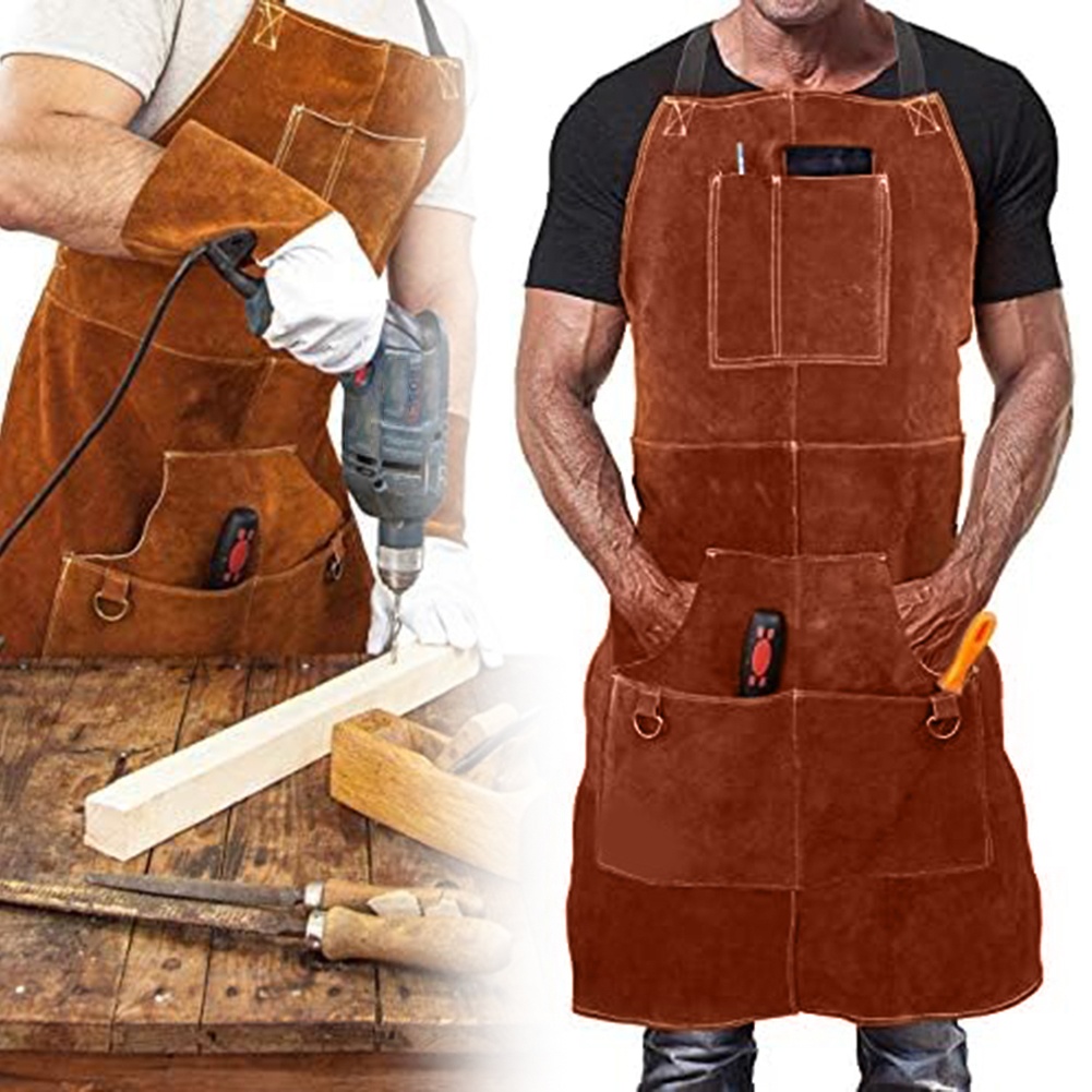 Avental de Couro Marrom para S - Leather Workshop avaliação e preço