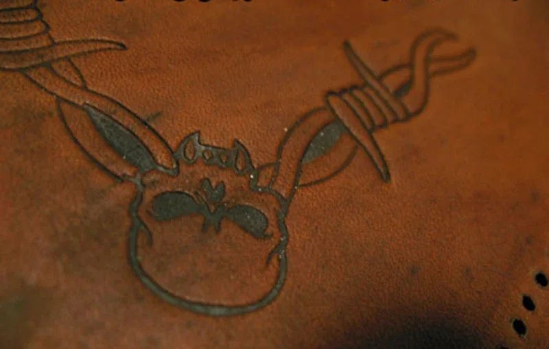 5 peças espinhos e crânio padr - Unique Leather Work avaliação e preço
