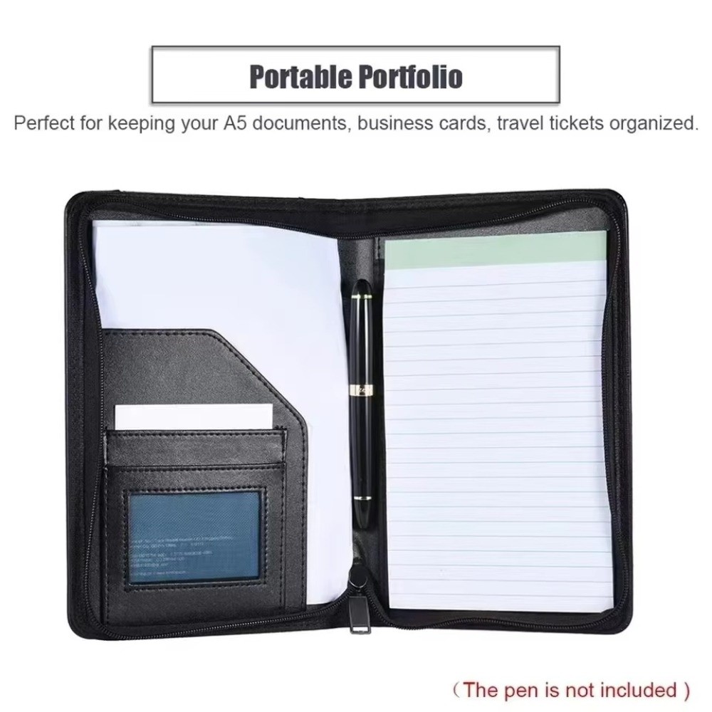 Portfólio de Negócios Portátil - Leather Work Folder avaliação e preço