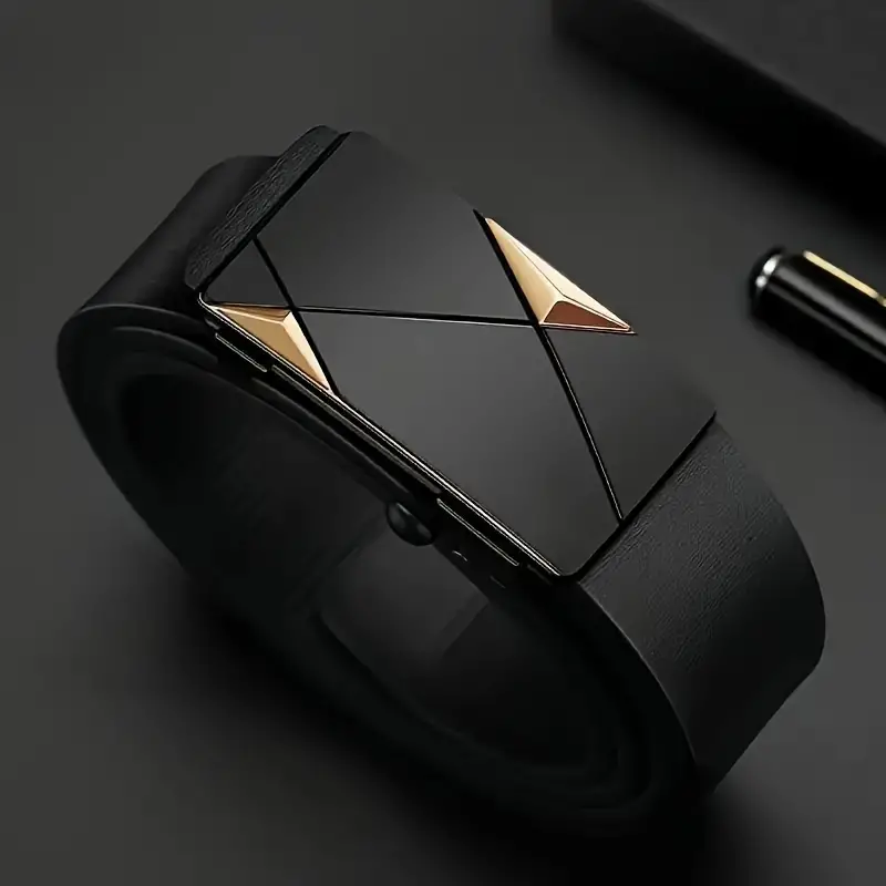Cinto de couro PU masculino el - Leather Works Belt avaliação e preço