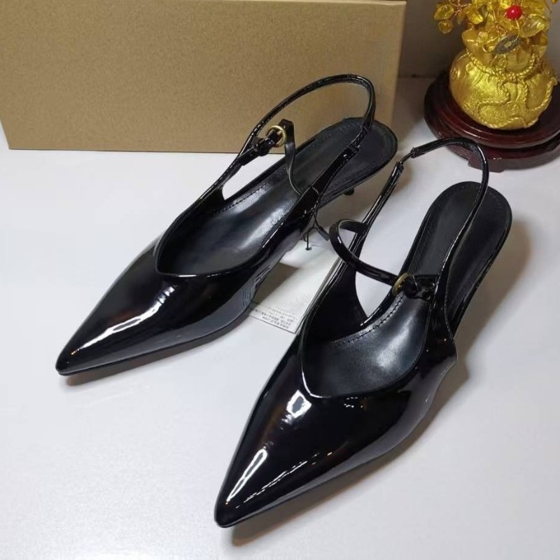 Couro de patente elegante trab - Leather Work Women Shoes avaliação e preço