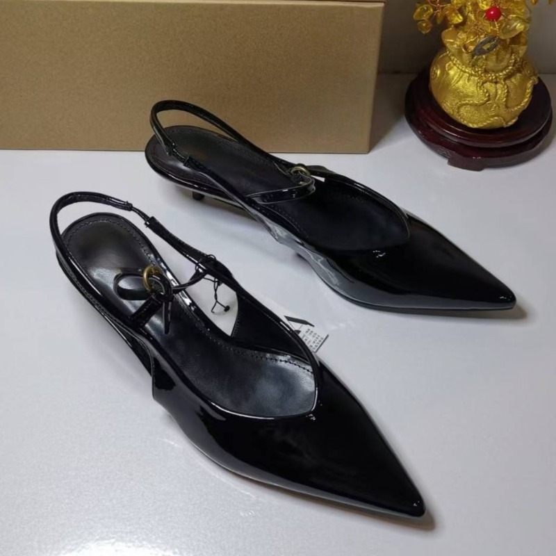Couro de patente elegante trab - Leather Work Women Shoes avaliação e preço