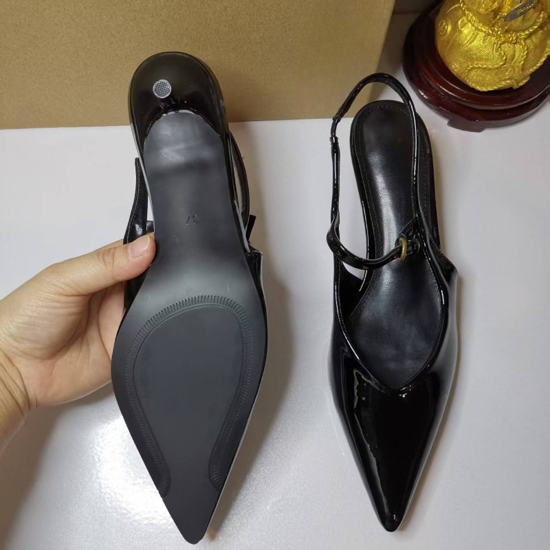 Couro de patente elegante trab - Leather Work Women Shoes avaliação e preço
