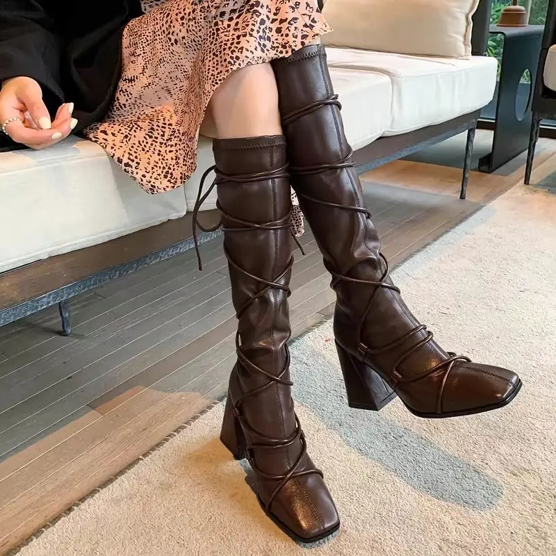 Outono inverno pulseira de cou - Leather Work Women Shoes avaliação e preço