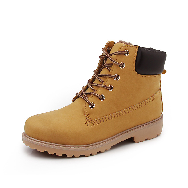 Botas de plataforma feminina d - Leather Work Women Shoes avaliação e preço