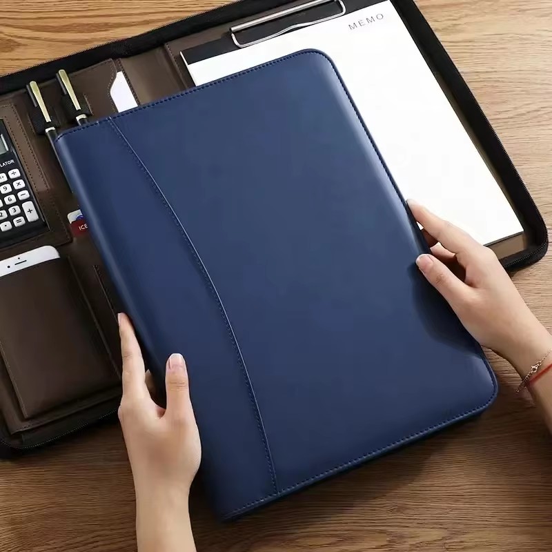 Portafólio de couro PU A4 Docu - Leather Work Folder avaliação e preço
