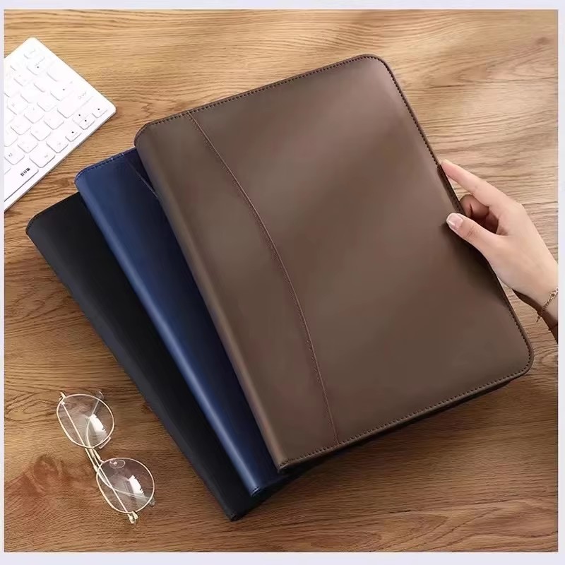 Portafólio de couro PU A4 Docu - Leather Work Folder avaliação e preço