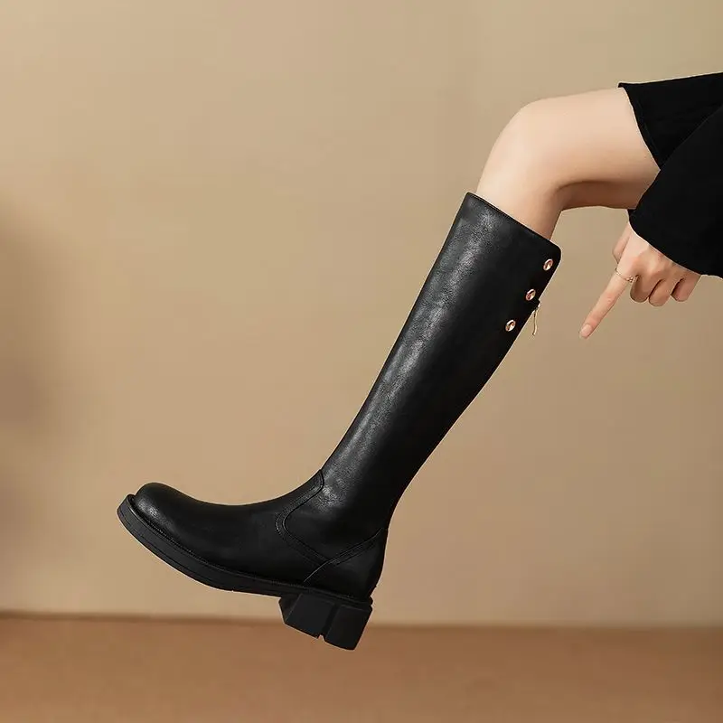 Outono inverno salto médio sen - Leather Work Women Shoes avaliação e preço